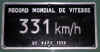 331km/h plaque.