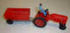 Red tractor and trailer
